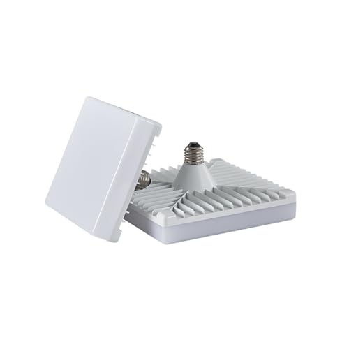 Linqzxz 1 Pièce Ampoule LED Universelle pour E26/E27, Carrée 30W Haute Luminosité Ampoules Intérieur, AC 85-265V, Utilisable dans Salons, Bureaux et Maisons, Non Dimmable