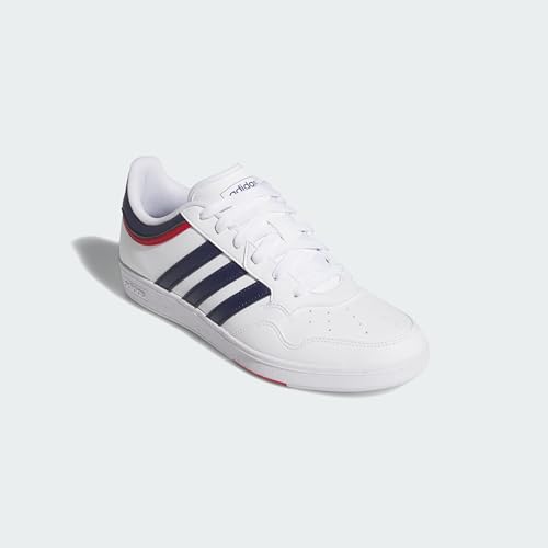 adidas Uniseks HOOPS 4.0 SHOES, Cloud White/Dark Blue/Team Power Red 2, 46 2/3 EU