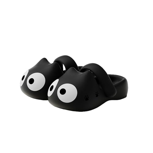 Generic Big Eye Cat Slippers, Cute Cat Slippers, Closed Toe Women'S Summer Outdoor Wear, Thick-Soled Non-Slip Beach Shoes