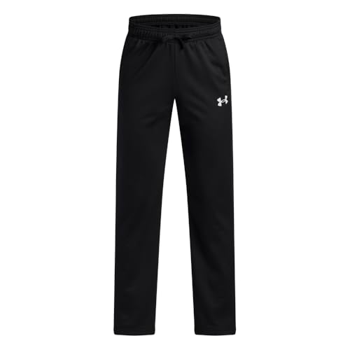 Under Armour Boys' Brawler 3.0 Tapered Pants, (001) Black / / White, Youth Medium