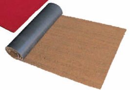 Felpudo de Fibra de Coco Natural con Base de PVC por Metros 120 cm de Ancho, Espesor 17 mm