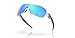 Oakley Mens OO9307 Turbine Rotor Rectangular Sunglasses, Polished Clear/Prizm Sapphire, 32 mm