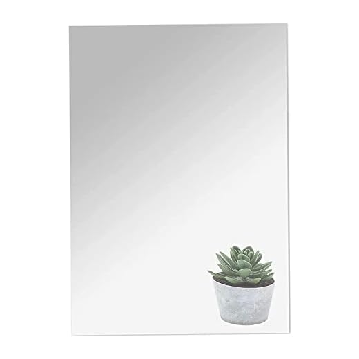 DARENYI Miroir Mural 40 x 30 cm Miroir Adhesif Mural Grand Miroir Autocollant Flexible Miroir Acrylique Adhésif Miroir Mural Adhesif pour Salle de Bain, Salon, Chambre
