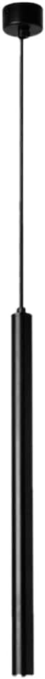 Modern Led Long Tube Chandelier Bedroom Ceiling Downlights Black Single Head Hanging Lamp Light Aluminum Long Tube Chandelier Creative Long Tube Lights Bar Droplight(3*30Cm,/3*40Cm/White Lig