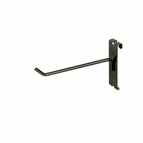 Econoco 4” Panel Display Hooks, Gridwall Hooks, Grid Hook for Gridwall, Display Hooks for Panel, Black, Pack of 96