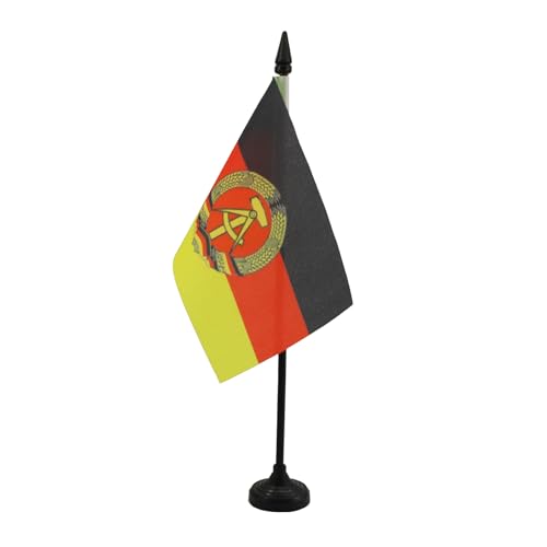 AZ FLAG - Tischflagge Deutsche Demokratische Republik - 15x10 cm - Ddr Tischfahne 10 x 15 Cm - Flaggen