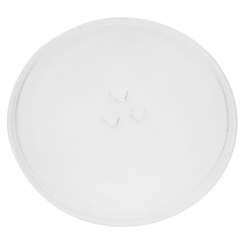 Gadpiparty Plato Giratorio De Vidrio Para Microondas 24,5 Cm [] Resistente, Compacto y Fácil De Limpiar Para Horno Microondas Uso Doméstico, Repuesto De Placa De Horno, Bandeja Giratoria Reemplazo