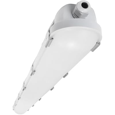 HYPERLITE 4FT 65W LED Vapor Light, 65W/55W/45W Vapor Proof Tight Light Fixture, 8645lm 4000K/5000K/6000K Selectable,9 in 1 AC100-277V Vapor Lighting for Car Wash, Walk in Freezer,Garage,Warehouse