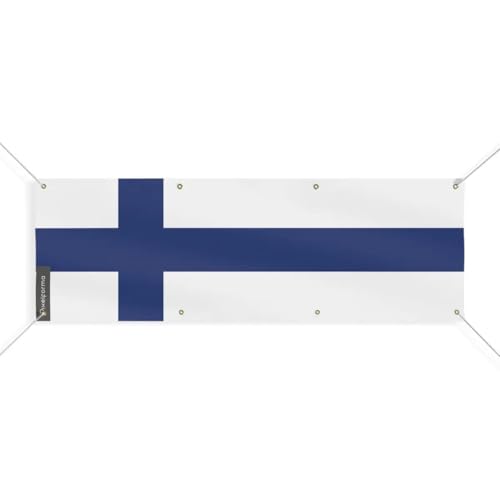 Drapeau de la Finlande pavillon de mât extérieur 8 oeillets