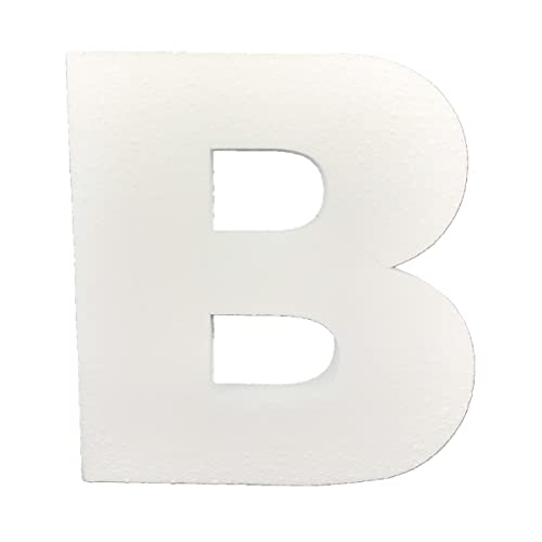 DecoPorex - Lettre B en polystyrène de 40 cm pour décoration, événement, cérémonie, prénom de mariage