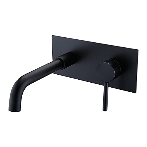 Mitigeur de lavabo mural chrome à cartouche céramique pour un contrôle précis du débit