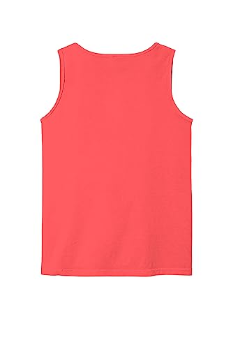 Image of Comfort Colors Chouinard 9360 Adult Garment-Dyed Tank Top Red Orange Medium