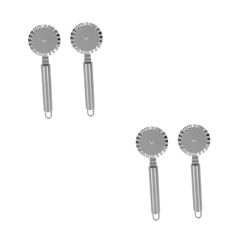 TOPBATHY 2 Sätze Roller-pizzaschneider Pizzaheber Pizzaradmesser Käseschaufel Pizzaradschneider Pizzatransfer Käse-pizza Küchengerät Pizza- Silver 430er Edelstahl 2 Stück * 2