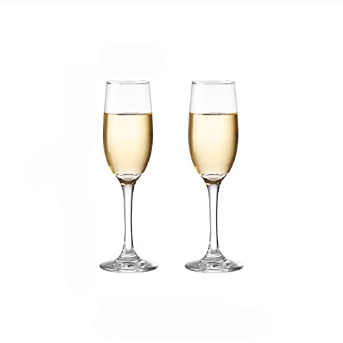 Flauta de champán soplada a mano copas de cristal para bodas y hogar 2