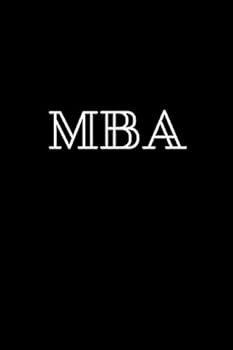 Paperback MBA Lined Journal Notebook Book