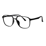 JIETIAN TR90 Progressive Multifocal HD Reader para Hombre, Montura Retro Gafas de Sol fotocromáticas para exteriores/UV400,Negro,+2.5