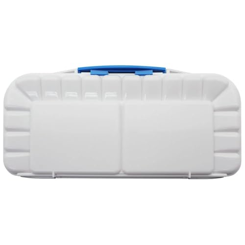 Image of Mont Marte Airtight Watercolor Palette 16 Slot. 3 Mixing Areas and 16 Deep Color Wells.