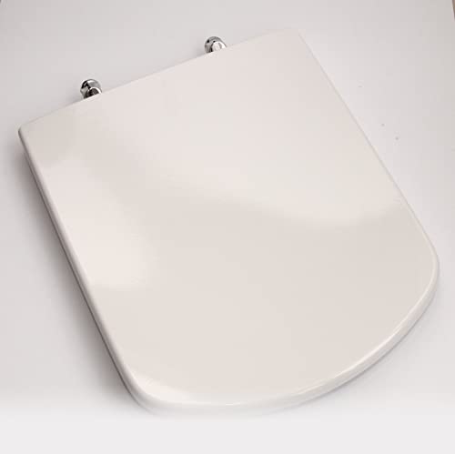 Roca 801511004 Replacement WC Toilet Seat with Standard Hinges, Compatible with Dama Senso, White, 42.5 x 36 x 2.51 cm