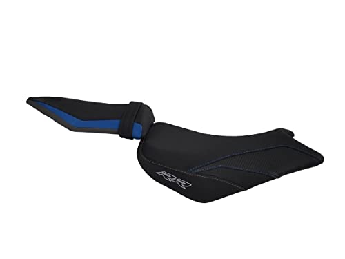 Housse de selle BMW S1000RR K46 2015-2018 noire et bleue