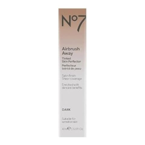 Inscape Data No7 Airbrush Away Tinted Skin Perfect Dark 1.35oz Cream Cover