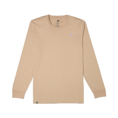 T-Shirt Mixte Brodé K2 Ls en Coton Confortable