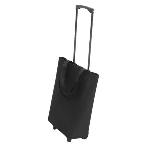 Alipis Carrito Plegable con Ruedas para Supermercado, Pequeño y Portátil, con Asa de Tracción, Bolsa Resistente, Adecuado para Compras y Transporte Doméstico, Carrito de Compra