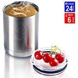 CHANTPOWER Coffee Travel Mug, Travel Coffee Mug Spill Proof Vacuum Insulated Thermal Tumbler, Double Wall Tumbler with Leakproof Lid (Stainless Steel, 10oz)