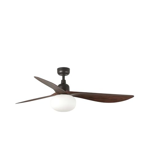 FARO BARCELONA OUTWOOD L Ventilador de techo marrón con luz 34362 11L