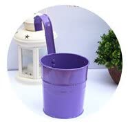 UBERSWEET Purple10 Colors Metal Iron Flower Pot Tub Hanging Bal