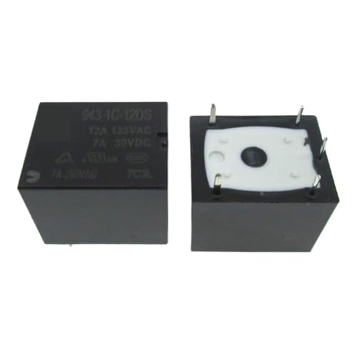 Relay 12V 943-1C-12DS con conmutador de 5 pines 12A 250VAC para repuestos de electrónica en lote
