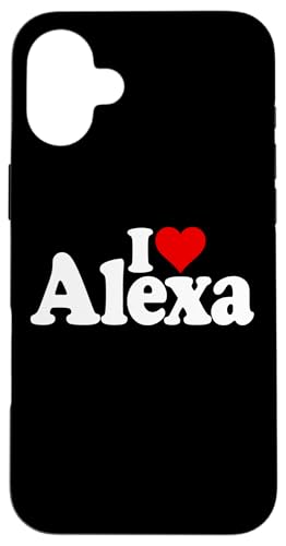 I LOVE HEART ALEXA NAMEE ON A TEE �X�}�z�P�[�X iPhone 16 Plus �p