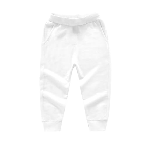 Kid Boys Girls Sweatpants Casual Jogger Pants Elastic Waist Joggers Comfy Cotton Pants Cute Trousers with Pockets
