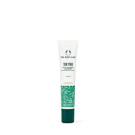 The Body Shop Tea Tree Feuchtigkeitscreme mit Teebaumöl Kontrolliert Talg Fettige Haut Glättend Leichte Formel Langanhaltende Hydratation bis zu 24 Stunden Tube 40 ml