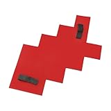 Concrete Texture Mat, 27x22 in Concrete Stamp Mat, Polyurethane Concrete Stamps Mat, DIY Stamps Concrete for Walls or Ground Set Outdoor Landscaping Stone Forms, Tool Texture Mat Red