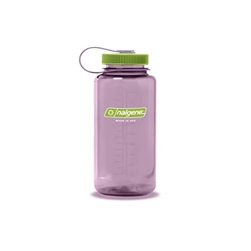 Nalgene Sustain Tritan BPA-Free Water Bottle Made with Material Derived from 50% Plastic Waste, 32 OZ, Wide Mouth, Dove Gray