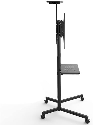 Soporte móvil para TV con ruedas compatible para pantallas miniatura 3
