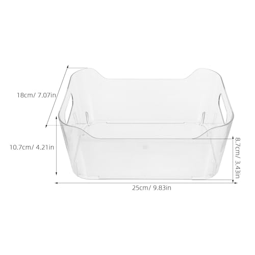 Contenedor organizador de almacenamiento apilable en plástico PET resistente a frío extremo 3
