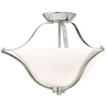 Kichler 3681NI Langford Pendant/Semi-Flush 2-Light, Brushed Nickel