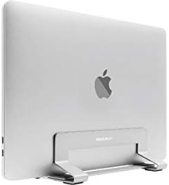 Macally Universal Vertical Laptop Stand 13"-17" - Aluminium Silver