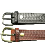 BELT * Leather * BASKET WEAVE * 5 colors * 1 1/2