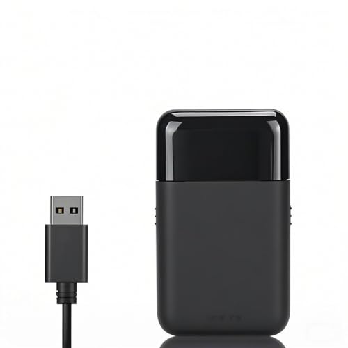 Afeitadora calva, afeitadora eléctrica de láminas, maquinilla de afeitar eléctrica con carga USB, afeitadora portátil de viaje para hombres, recortadora de barba