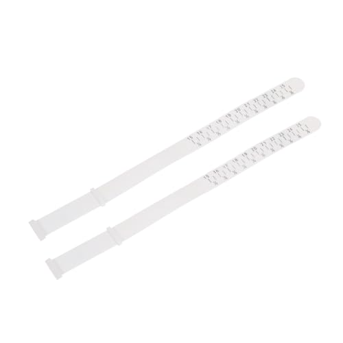 Beatifufu Accurate Bracelet Size Measure Tool 2pcs Bracelet Bangle Gauge White Jewelry Wrist