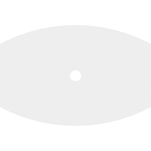 Image of Ekena Millwork CMP26X17KY-02000 Kailey Architectural Grade PVC Contemporary Urethane Ceiling Medallions 26 inchW x 17 3 /8 inchH x 2 inchID x 14 inchC x 1 inchP