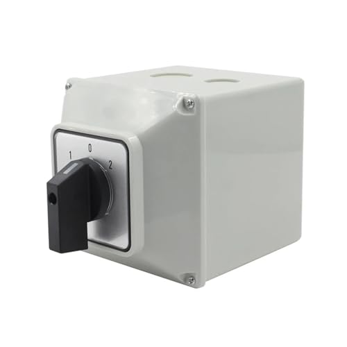 Selector rotatorio LW26-63/3M de alta resistencia, interruptor tripolar de 63 A con cubierta