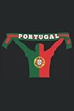  Portugal: Fußball fan Schwarzes Notizbuch Tagebuch Fotograf Fotografie Skizzenbuch DIN A5 120 gepunktete linierte Seiten