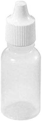 DNHCLL 10PCS 15ML Empty Plastic Squeezable Eye Liquid Dropper Bottles with Childproof Cap, Great for Solvents, Essence, Eye drops, Saline, etc.