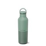 Klean Kanteen Rise Classic - Botella de agua aislada, mantiene las bebidas frías durante 65 horas, acero inoxidable, botella de agua aislada, a prueba de fugas y sudor, tapa con bucle de arco, 20