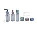 Produktbild Reiseflaschen Set 9 Stück für Flugzeug (max. 75 ml) tragbare Behälter für Kosmetik, Flüssigkeitsbehälter und Kosmetikcreme Shampoo, Transparent, 75ml