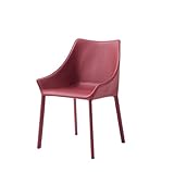 Revêtement en cuir de selle for chaises : Les chaises de salle à manger sont revêtues d'un cuir de selle qui se patine avec le temps grâce à une utilisation régulière.