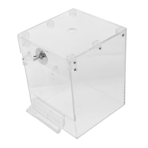 Toddmomy Bird Bath Bowl Environmental Protection Materials No Harmful Substances Bird Shower Box Parrot Bath for Cage